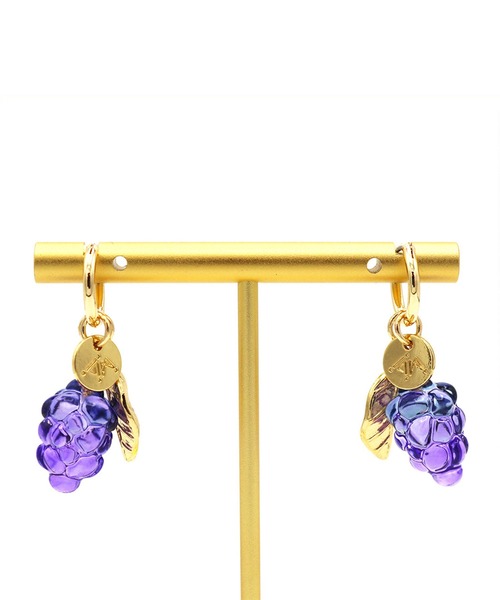 ACCOMMODE（アコモデ）の「クリアフルーツイヤリング（イヤリング・レディース・パープル/レッド/イエロー・FREE）」の10枚目の写真