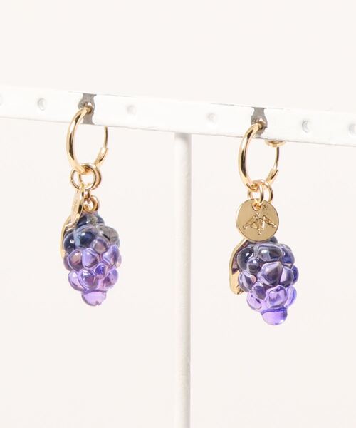 ACCOMMODE（アコモデ）の「クリアフルーツイヤリング（イヤリング・レディース・パープル/レッド/イエロー・FREE）」の16枚目の写真