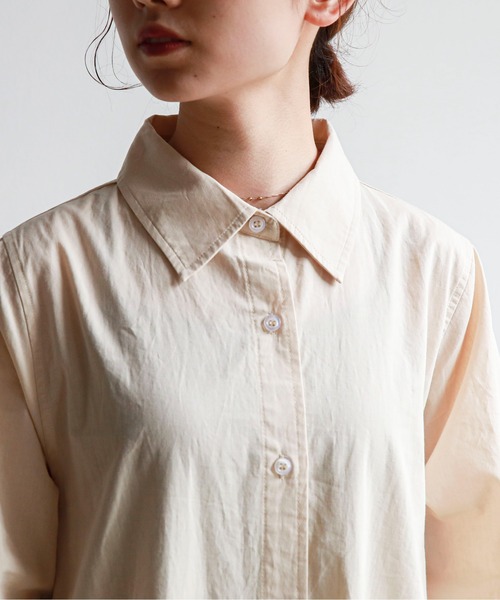 feepur（フェピュール）の「ティアードマキシシャツワンピース（シャツワンピース・レディース・ホワイト/ブラック/ベージュ/サックスブルー・MEDIUM）」の21枚目の写真