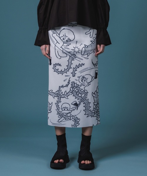 NON TOKYO（ノントーキョー）の「RIB TIGHT SKIRT / NON-22A-0818