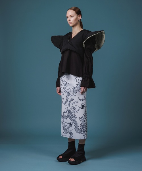 NON TOKYO（ノントーキョー）の「RIB TIGHT SKIRT / NON-22A-0818