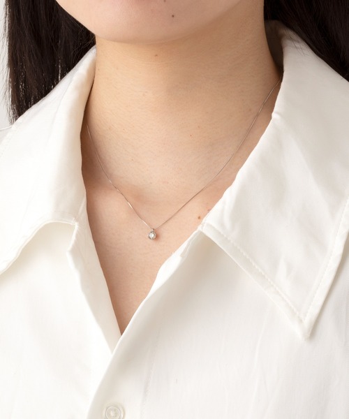 THE PLATINUM SELECT(ザ プラチナム セレクト)の「プラチナ ダイヤモンド ネックレス 0.3ct 鑑別カード付(ネックレス・レディース・シルバー・FREE)」の9枚目の写真