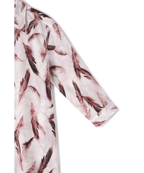 TORNADO MART（トルネードマート）の「TORNADO MART∴フェザープリントロングシャツ（シャツ/ブラウス・メンズ・ブルー/レッド・LL/M/L）」の7枚目の写真