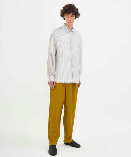 city（シティ）の「SHEER STRIPE SHIRTS（シャツ/ブラウス・メンズ・ホワイト/ブラック・1/2/3）」の6枚目の写真