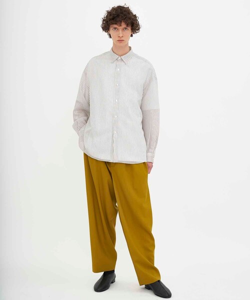 city（シティ）の「SHEER STRIPE SHIRTS（シャツ/ブラウス・メンズ・ホワイト/ブラック・1/2/3）」の10枚目の写真