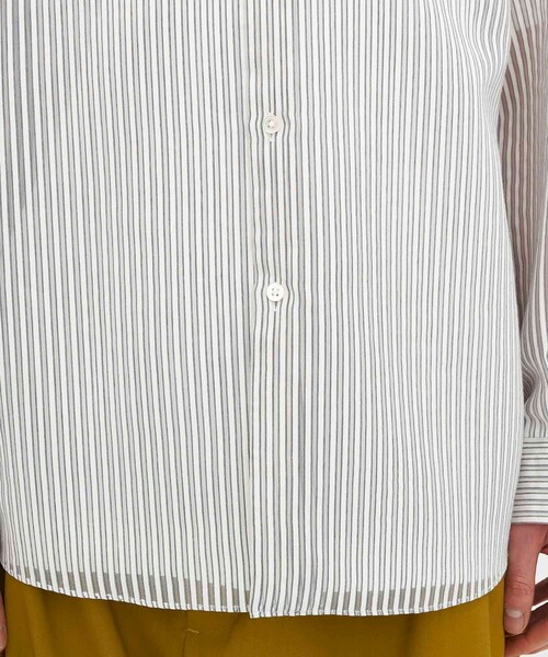 city（シティ）の「SHEER STRIPE SHIRTS（シャツ/ブラウス・メンズ・ホワイト/ブラック・1/2/3）」の21枚目の写真
