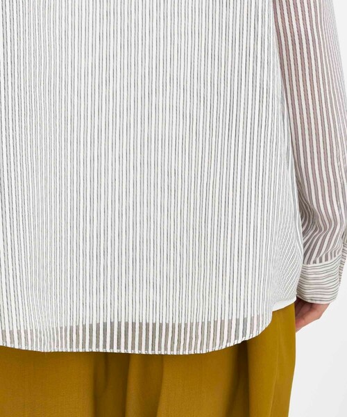 city（シティ）の「SHEER STRIPE SHIRTS（シャツ/ブラウス・メンズ・ホワイト/ブラック・1/2/3）」の19枚目の写真