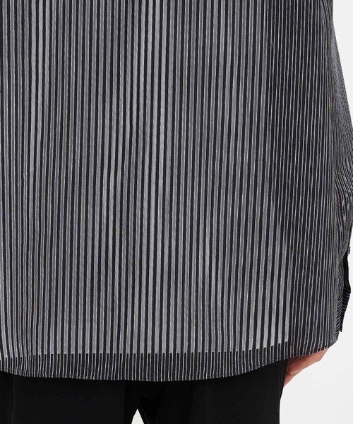 city（シティ）の「SHEER STRIPE SHIRTS（シャツ/ブラウス・メンズ・ホワイト/ブラック・1/2/3）」の17枚目の写真