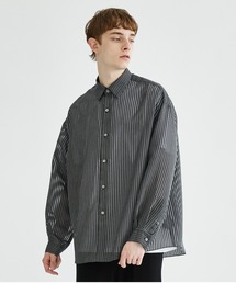 city（シティ）の「SHEER STRIPE SHIRTS（シャツ/ブラウス）」