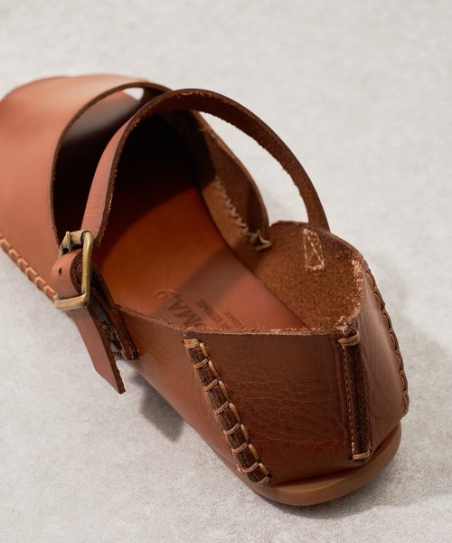 CORSO ROMA，9（コルソローマ）の「《WEB限定・CORSO ROMA,9》レザーサンダル（サンダル・レディース・キャメル・38/36/37/35/39）」の7枚目の写真