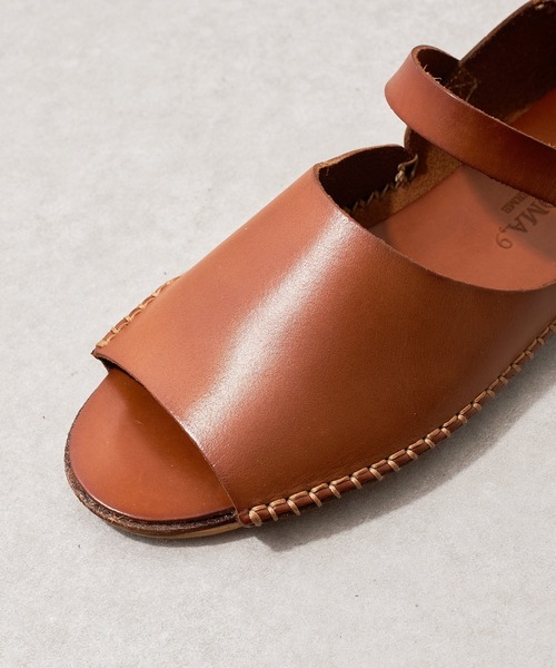 CORSO ROMA，9（コルソローマ）の「《WEB限定・CORSO ROMA,9》レザーサンダル（サンダル・レディース・キャメル・38/36/37/35/39）」の8枚目の写真