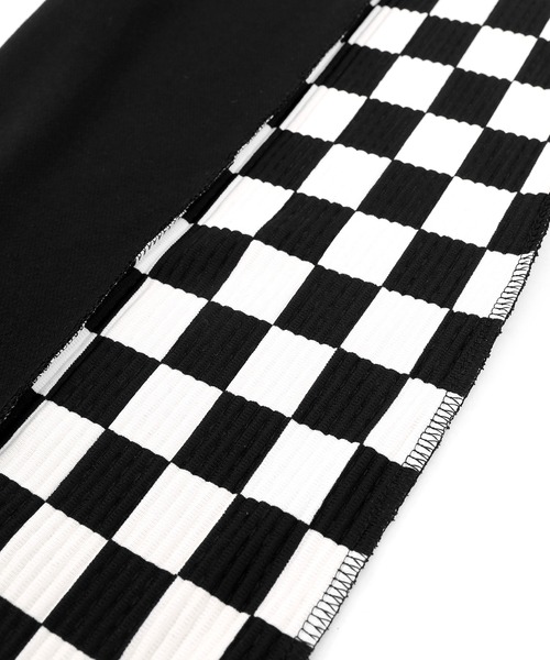 Figments(フィグメンツ)の「チェッカーサイドラインパンツ(その他パンツ・レディース・ブラック・FREE)」の8枚目の写真