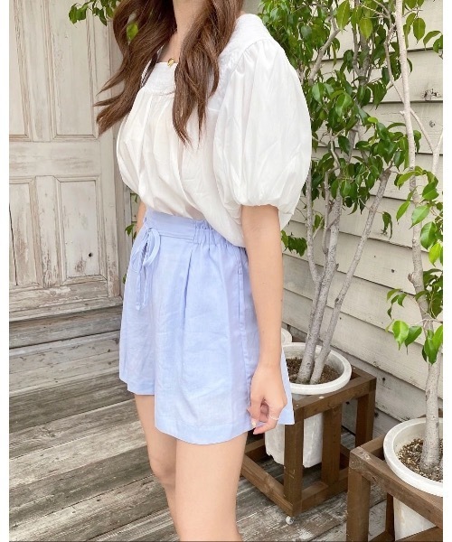 mood for a day（ムードフォーアデイ）の「sleeve balloon square neck blouse /バルーンスクエアネックブラウス（シャツ/ブラウス・レディース・アイボリー・FREE）」の8枚目の写真