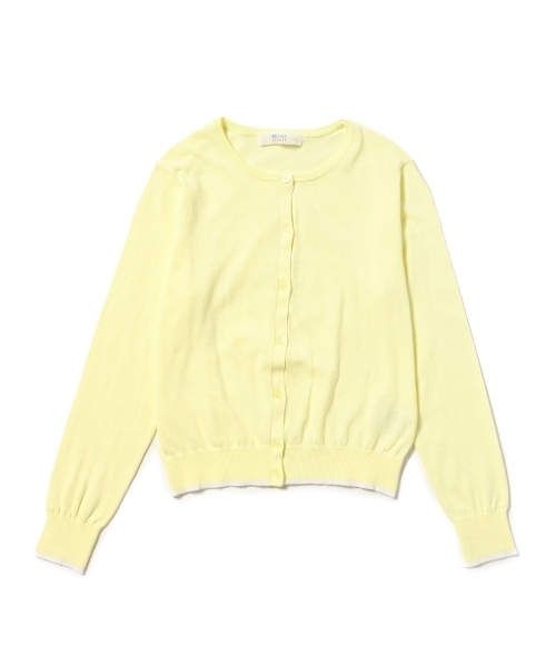BEAMS LIGHTS Women's（ビームスライツ ウィメンズ）の「◎BEAMS LIGHTS / ウォッシャブル配色カーディガン（カーディガン/ボレロ・レディース・オフホワイト/イエロー/ネイビー・FREE）」の19枚目の写真