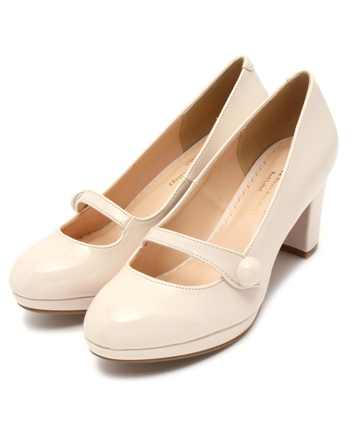 earth music&ecology(アースミュージックアンドエコロジー)の「ワンストラップパンプス(パンプス・レディース・ライトイエロー/ブラック/ピンクベージュ・23.5cm/23cm/24cm/22.5cm/24.5cm)」の3枚目の写真