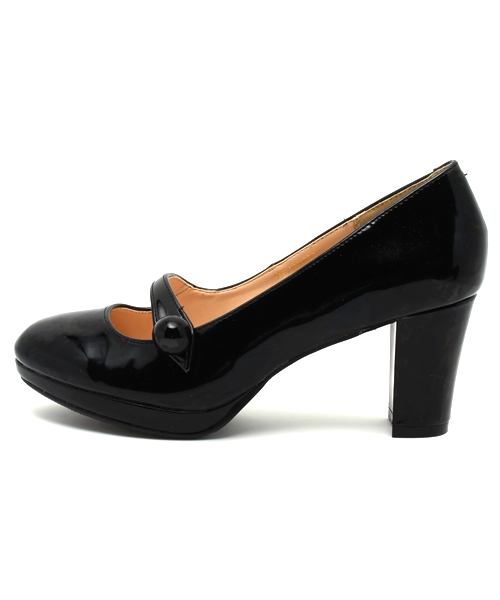 earth music&ecology(アースミュージックアンドエコロジー)の「ワンストラップパンプス(パンプス・レディース・ライトイエロー/ブラック/ピンクベージュ・23.5cm/23cm/24cm/22.5cm/24.5cm)」の4枚目の写真