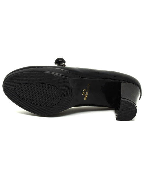 earth music&ecology(アースミュージックアンドエコロジー)の「ワンストラップパンプス(パンプス・レディース・ライトイエロー/ブラック/ピンクベージュ・23.5cm/23cm/24cm/22.5cm/24.5cm)」の5枚目の写真