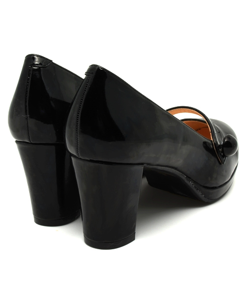 earth music&ecology(アースミュージックアンドエコロジー)の「ワンストラップパンプス(パンプス・レディース・ライトイエロー/ブラック/ピンクベージュ・23.5cm/23cm/24cm/22.5cm/24.5cm)」の6枚目の写真