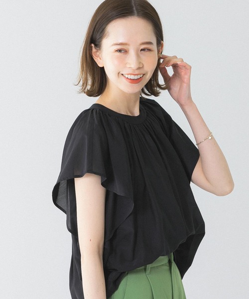 新品 アーバンリサーチロッソ コットンシルクデザインブラウス 羽織 楽天市場】コットンシルクデザインブラウス／アーバンリサーチ