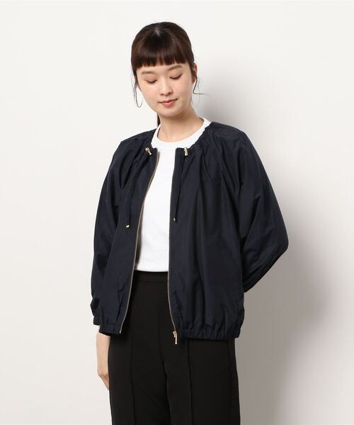 Te chichi（テチチ）の「ドロストギャザージップブルゾン（ブルゾン・レディース・ネイビー/モカ・ﾌﾘ-）」の16枚目の写真