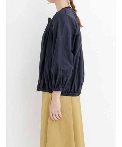 Te chichi（テチチ）の「ドロストギャザージップブルゾン（ブルゾン・レディース・ネイビー/モカ・ﾌﾘ-）」の9枚目の写真