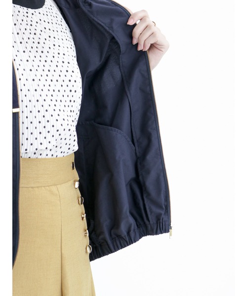 Te chichi（テチチ）の「ドロストギャザージップブルゾン（ブルゾン・レディース・ネイビー/モカ・ﾌﾘ-）」の14枚目の写真