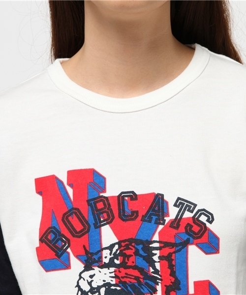 OUTLET(アウトレット)の「【Ciaopanic】RUSSELL別注ベースボールTEE(NYC)(Tシャツ/カットソー・レディース・ホワイト/ネイビー・FREE)」の6枚目の写真