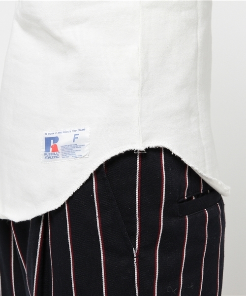 OUTLET(アウトレット)の「【Ciaopanic】RUSSELL別注ベースボールTEE(NYC)(Tシャツ/カットソー・レディース・ホワイト/ネイビー・FREE)」の8枚目の写真
