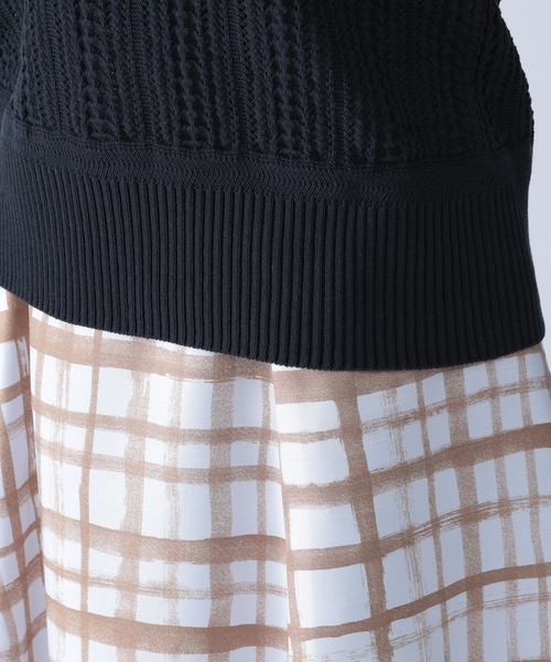 BARNYARDSTORM(バンヤードストーム)の「BARNYARDSTORM / コンパクト透かし編みニット(ニット/セーター・レディース・ホワイト/ネイビー/ピンク・1/0)」の22枚目の写真