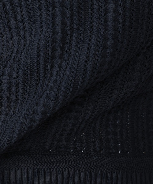 BARNYARDSTORM(バンヤードストーム)の「BARNYARDSTORM / コンパクト透かし編みニット(ニット/セーター・レディース・ホワイト/ネイビー/ピンク・1/0)」の13枚目の写真