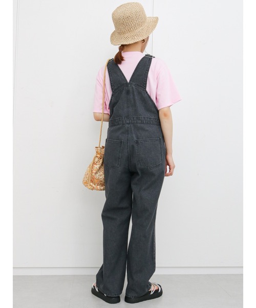 ehka sopo（エヘカソポ）の「デニムオーバーオール（サロペット/オーバーオール・レディース・ネイビー/ブルー/ブラック・ﾌﾘ-）」の11枚目の写真