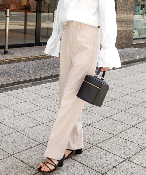 KOBE LETTUCE（コウベレタス）の「センタープレスストレートパンツ（その他パンツ・レディース・ネイビー/グレー/ベージュ・M/S）」の13枚目の写真