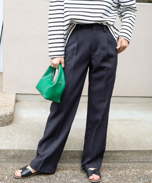 KOBE LETTUCE（コウベレタス）の「センタープレスストレートパンツ（その他パンツ・レディース・ネイビー/グレー/ベージュ・M/S）」の14枚目の写真