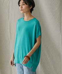 AMERICAN HOLIC | 強撚ノースリーブニットプルオーバー -ウォッシャブル-(ニット/セーター)