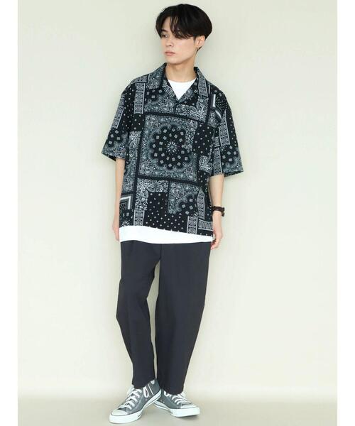 8万 CHRISTOPHER ESBER オープンカラー シャツ ブラウス S