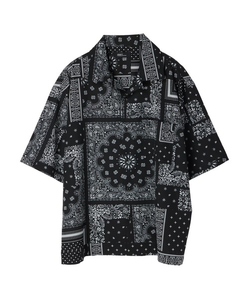 CRAFT STANDARD BOUTIQUE(クラフトスタンダードブティック)の「転写プリントオープンカラーシャツ *(シャツ/ブラウス・メンズ・ベージュ/グレイッシュベージュ/カーキ/ブラック/ブラウン・M/LL/L)」の11枚目の写真