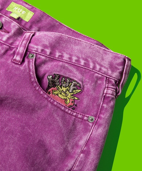 HUF（ハフ）の「LIFES A BEACH DENIM SHORT / HUF デニムショーツ ハーフパンツ（その他パンツ・メンズ・ライトブルー/ブラック/パープル・32inch/30inch/28inch/34inch/36inch）」の19枚目の写真