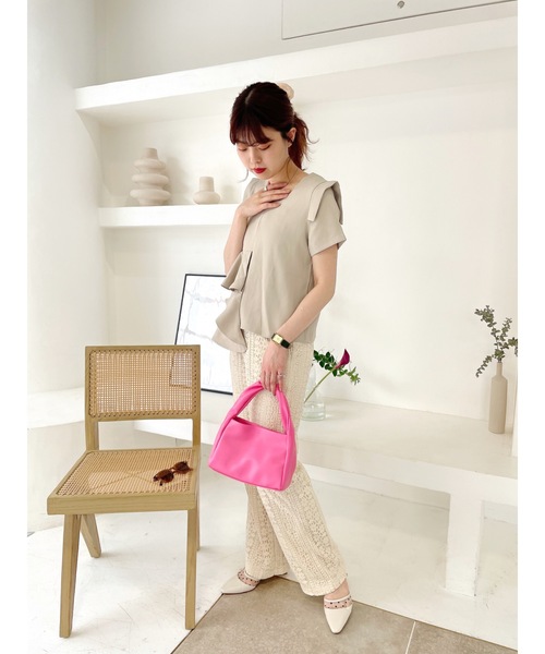 jumelle（ジュメロ）の「カラーハンドバッグ（ハンドバッグ・レディース・ピンク・FREE）」の2枚目の写真