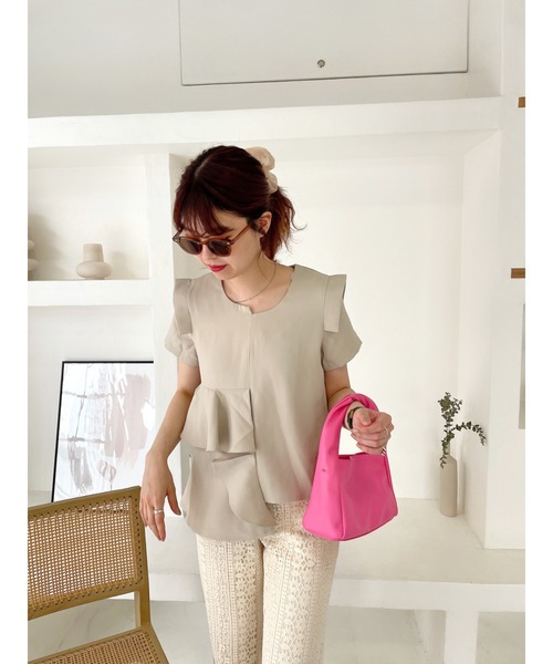 jumelle（ジュメロ）の「カラーハンドバッグ（ハンドバッグ・レディース・ピンク・FREE）」の3枚目の写真