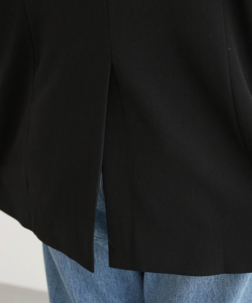 ROPE' PICNIC(ロペピクニック)の「スリーブレスジャケット ジレ(ベスト・レディース・ブラック/ベージュ・38)」の7枚目の写真