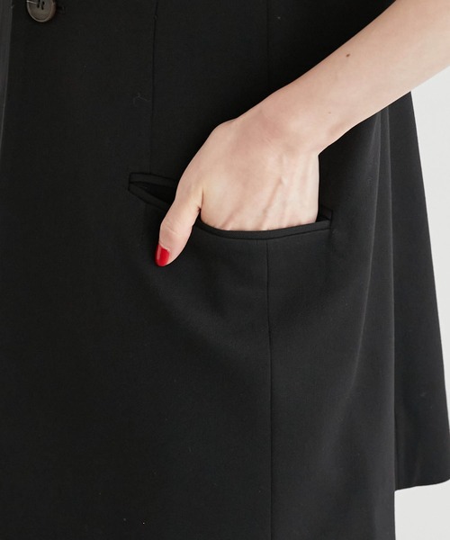 ROPE' PICNIC(ロペピクニック)の「スリーブレスジャケット ジレ(ベスト・レディース・ブラック/ベージュ・38)」の9枚目の写真