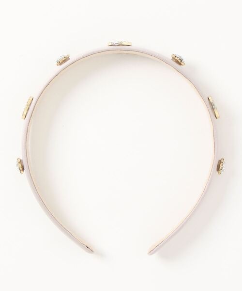 Three Four Time（ｽﾘｰﾌｫｰﾀｲﾑ）の「ビジュサテンカチューシャ（カチューシャ・レディース・ブラック/ベージュ/カーキ・FREE）」の5枚目の写真