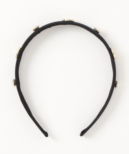 Three Four Time（ｽﾘｰﾌｫｰﾀｲﾑ）の「ビジュサテンカチューシャ（カチューシャ・レディース・ブラック/ベージュ/カーキ・FREE）」の6枚目の写真