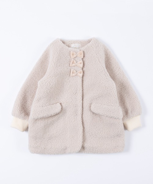 新品 KP ベロアリボンボアコート 140 新品 KP ベロアリボンボアコート 140 新品 KP ベロアリボン
