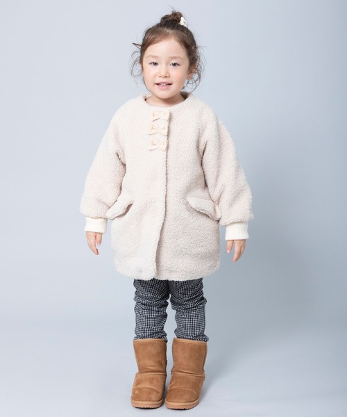 KP（ケーピー）の「ベロアリボンシープボアコート(110～130cm