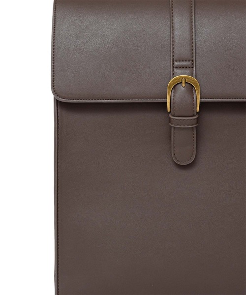 VitaFelice（ヴィータフェリーチェ）の「サッチェルリュックサック（バックパック/リュック・レディース・ブラウン/ダークブラウン/ブラック・FREE）」の7枚目の写真