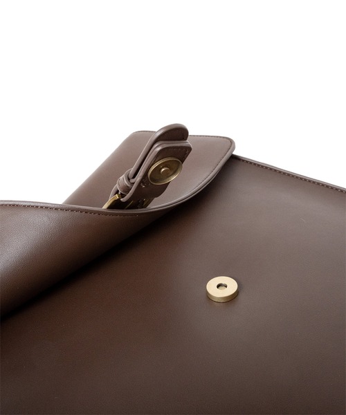 VitaFelice（ヴィータフェリーチェ）の「サッチェルリュックサック（バックパック/リュック・レディース・ブラウン/ダークブラウン/ブラック・FREE）」の16枚目の写真