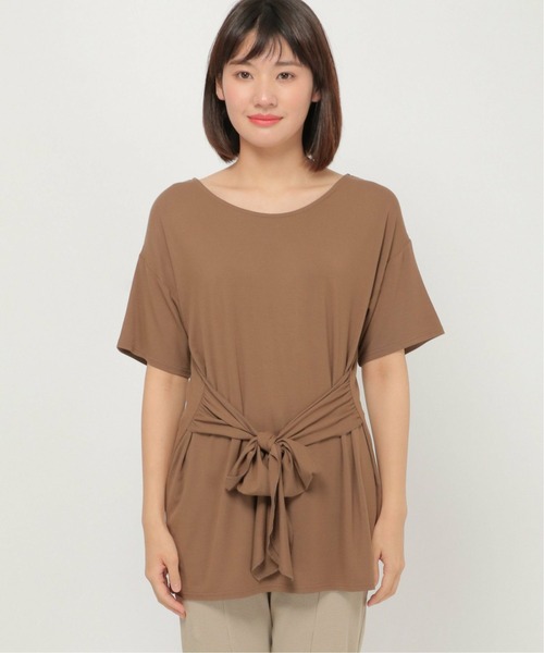 ikka(イッカ)の「リボン使いプルオーバー(Tシャツ/カットソー・レディース・ブラウン/ピンク・L/M)」の11枚目の写真