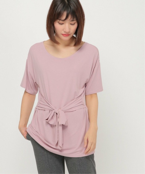 ikka(イッカ)の「リボン使いプルオーバー(Tシャツ/カットソー・レディース・ブラウン/ピンク・L/M)」の21枚目の写真