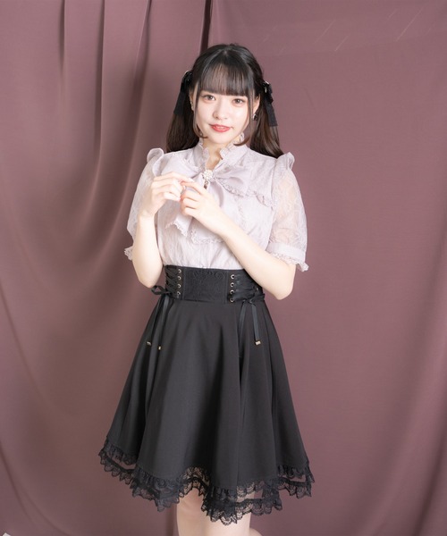 ROJITA(ロジータ)の「シアーリボンレースTOPS(シャツ/ブラウス・レディース・ホワイト/パープル/ブラック・FREE)」の19枚目の写真